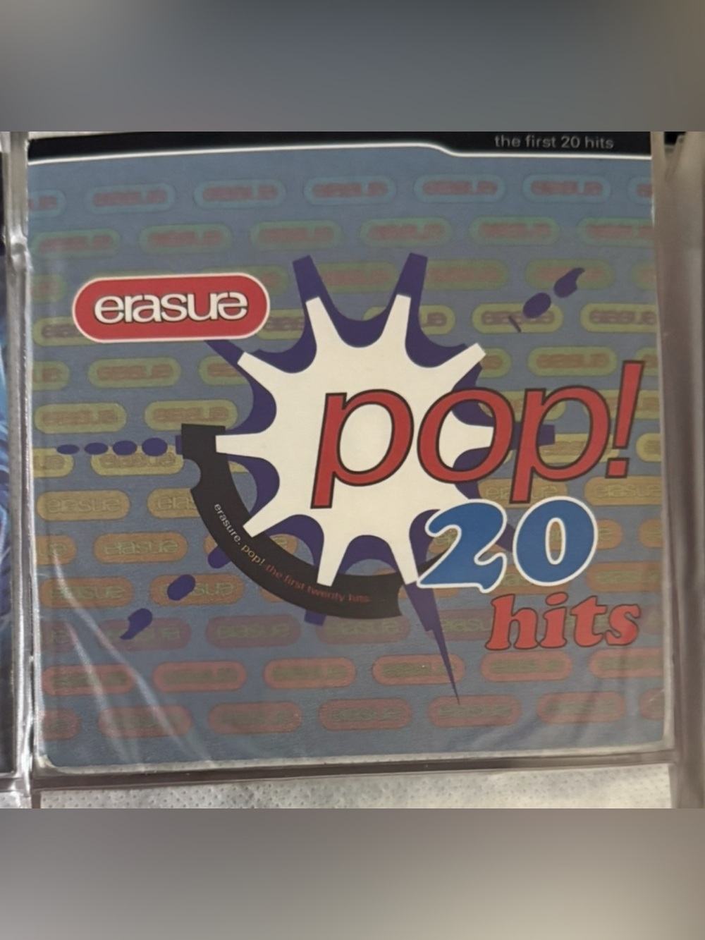 Erasure - Pop!-First 20 Hits  (CD, 1992) CD and Booklet Only